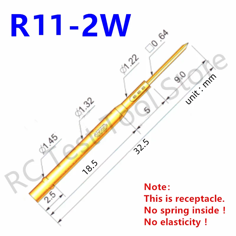 R11-2W ׽Ʈ  P11-B1 Ŭ Ȳ Ʃ ϵ  Ʈ ̾  κ   32.5mm ܰ 1.32mm, 100 